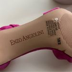 Enzo Angiolini  Pink Suede Knot Heels 7.5 Photo 4