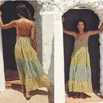 ZARA Multicolor Patchwork Sleeveless Lightweight Cotton Midi Dress Size Medium Photo 1