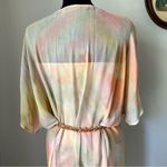 Vintage 1990s tie dye silk dress with braided belt Photo 6