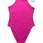 ZARA  Women's High Neck Pink Thin Strap Bodysuit Sz S Photo 12
