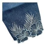 Desigual ‎ Boho Embroidered Crystal Embellished Straight Leg Jean US 4 New Photo 3