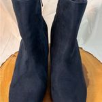 Allegra K Women's Round Toe Side Zip Chunky Heel Ankle Boots Navy Blue Size 10 Photo 1