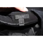 J.Crew Women's Wool Ruffle Mini Skirt G9148 Black Wool Zip Up Mini Skirt Size 0 Photo 2