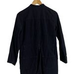 A.P.C. Justine Navy Blue Corduroy Long Sleeve Button Front Jumpsuit Size S Black Photo 9