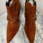 Moreschi Rust Suede Pointy Toe Boots Photo 2