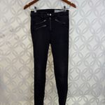 Rag and Bone Rag &‎ Bone Triple Zipper Moto Ankle Zip Jean in Metal Size 25 Photo 10
