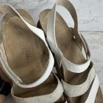 Naot krista Shoes Womens Size 9.5 Wedge Sandals Rhinestone Strap Comfort Leather White Photo 10