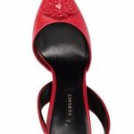 Versace NEW La Medusa Slingback Pump in Red, Size 36.5 New in Box Photo 2