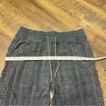 Anthropologie  Gray Kallie Leopard Plaid Print Pockets Jogger Womens Medium Photo 3