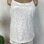Calvin Klein White Logo Print Tank Top & Shorts Pajama Set NEW L Photo 0