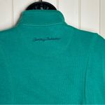 Tommy Bahama ARUBA Sweatshirt Women's Small Green 1/2 Zip Jacket $128 Photo 7