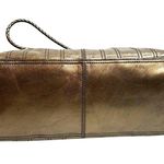 CELINE Authenticated Bronze Metallic Brown Leather Tote Shoulder Bag Carriage Photo 6