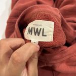 Madewell  MWL Pullover Sweatshirt Rust Red Slouchy Raglan Sleeve Top Size M Photo 4