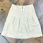 H&M Beige Pleated Lined Zipper Back Skirt 10 Photo 7