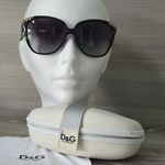 Dolce & Gabbana Womens Sunglasses Black Frame Gradient Lens 58mm Case Box Italy Photo 15