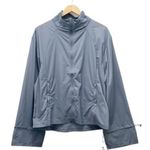 Zyia NWT  Active Drawstrings Lightweight Windbreaker Blue Gray Women’s Medium NEW Photo 4