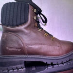 Cougar Brown Leather Combat Boots Size 8 Photo 10