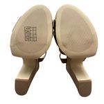 Michael Kors 8.5 US Suki Leather Platform Sandals in Luggage Brown Summer Shoes Photo 7