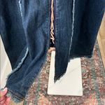 Vintage Prairie Boho Denim Long Sleeve Lace Up Blue Midi Dress Size 1X Photo 6