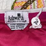 Ashworth  medium water resistant women’s v neck pink white pullover jacket Photo 10