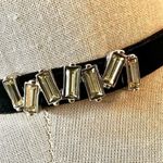 Avon rhinestone black velvet Choker Necklace Photo 1