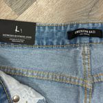 American Bazi Hollywood Graffiti Distressed Boyfriend Jeans Blue Large Photo 8