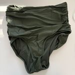 J.Crew NWT Ruched High-rise Full-coverage Bikini Bottom Cool Cypress Green Photo 1