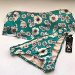 Wildfox NWT 60s Floral Swim Bandeau Top Size S Photo 5