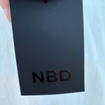 NBD NEW Leila Plunging Neck Cropped Top Lace-Up
Sheer Long Sleeve Blouse Sz Med Photo 8