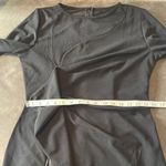 Women’s Black Asymmetrical Ruffled Midi Dress 3/4 Sleeve Zip Back Size M NEW Size M Photo 12