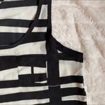 Xxi Black And White Striped Tank Top Photo 2
