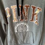 Victoria's Secret Gray Hoodie with Gold Sequin Bling Sz Medium Photo 2