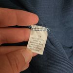 Illusion Y2K Blue Ribbed Knit Top Size 3X Clean Girl Retro Femme Photo 6