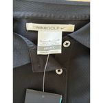 Nike Mobil 1 Logo  Golf Women's Short Sleeve Polo Shirt Black Size Medium Photo 2