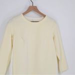 Lululemon NEW Pleat On Long Sleeve Top Crewneck Cream Women's 6 Photo 3