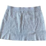 We Wore What NWT Cable Knit Mini Skirt in Light Heather Grey Size XL Photo 3