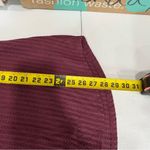 Chaser  Maroon Waffle Knit Thermal Long Sleeve Button Top Photo 5