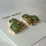 Tory Burch Brand new  gold and green earrings Photo 1