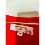 MARISSA WEBB Satin Red Tie Front V Photo 6