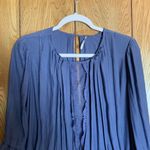 Free People Womens Size XS Soul Serence Blue Blouse Flowy Top Photo 2