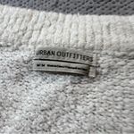 Urban Outfitters  White Ivory Oversized Sherpa Cozy V Neck Sweater Medium EUC Photo 2