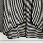 Talbots cardigan open front black and white knit stripe size XS Photo 7