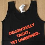 Hooters Bin35#4 New Girl Uniform Tank Top From Clearwater FL Cracking Black XS Photo 6