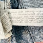 ZARA Distressed Denim Medium Wash Classic Jean Jacket Size Medium Photo 4