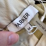 Parker  Tan Faux Leather Suede Cropped Horseshoe Pants Women’s M The Ricki NWT Photo 7