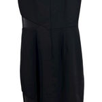 Jay Godfrey Black Sheer Mesh Panel Sleeveless Sheath Midi Dress Size 00 Photo 0