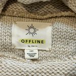 Aerie Women's Textured Beige Hoodie Photo 3