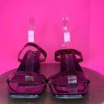 Lulus Fallyn Tortoise Brown Vinyl Strappy Open Toe Mule Sandal Sz 8 Photo 2