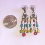 Premier Designs  Multicolor Beaded Boho Dangle Earrings Photo 2