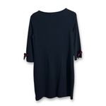 Talbots NWT  Navy Shift Dress with Red Bow Detail‎ 3/4 Sleeves Womens MP Photo 1